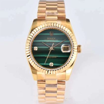 202302101133217 420x420 - 仿勞力士日誌的手錶 rxw廠手錶勞力士孔雀石碧綠日誌￥3180