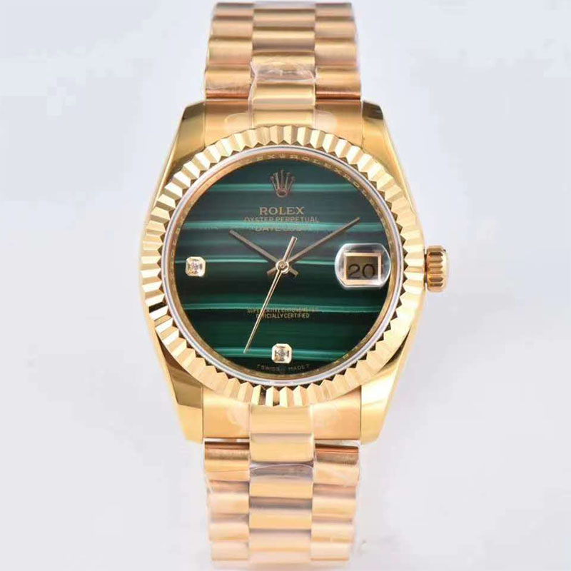 202302101133217 - 仿勞力士日誌的手錶 rxw廠手錶勞力士孔雀石碧綠日誌￥3180