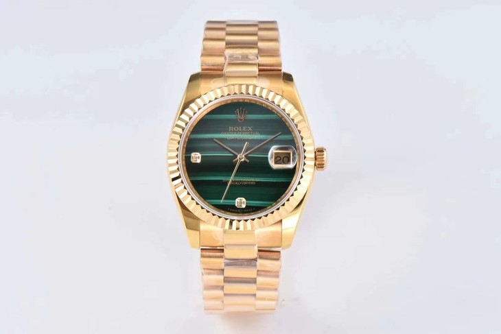 2023021011332352 - 仿勞力士日誌的手錶 rxw廠手錶勞力士孔雀石碧綠日誌￥3180