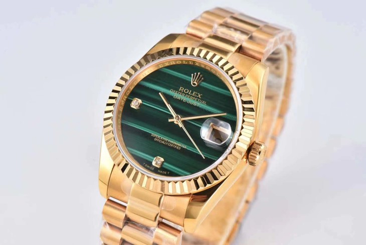 2023021011332983 - 仿勞力士日誌的手錶 rxw廠手錶勞力士孔雀石碧綠日誌￥3180