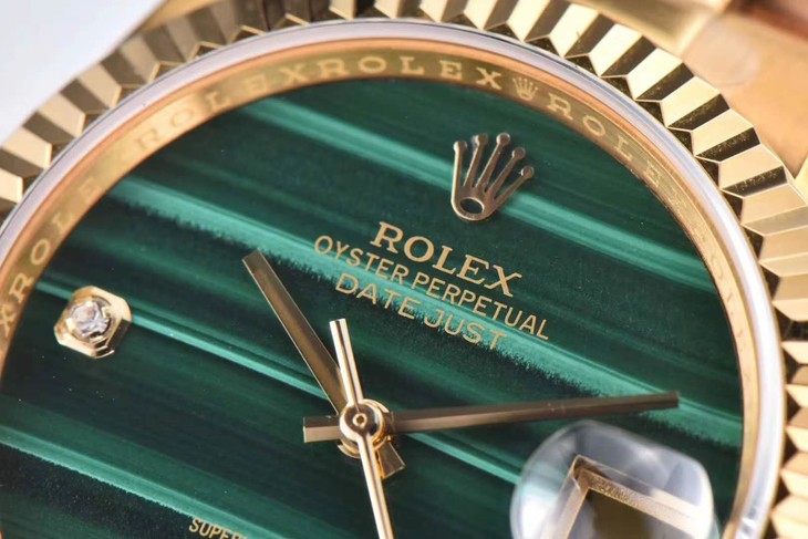2023021011333771 - 仿勞力士日誌的手錶 rxw廠手錶勞力士孔雀石碧綠日誌￥3180