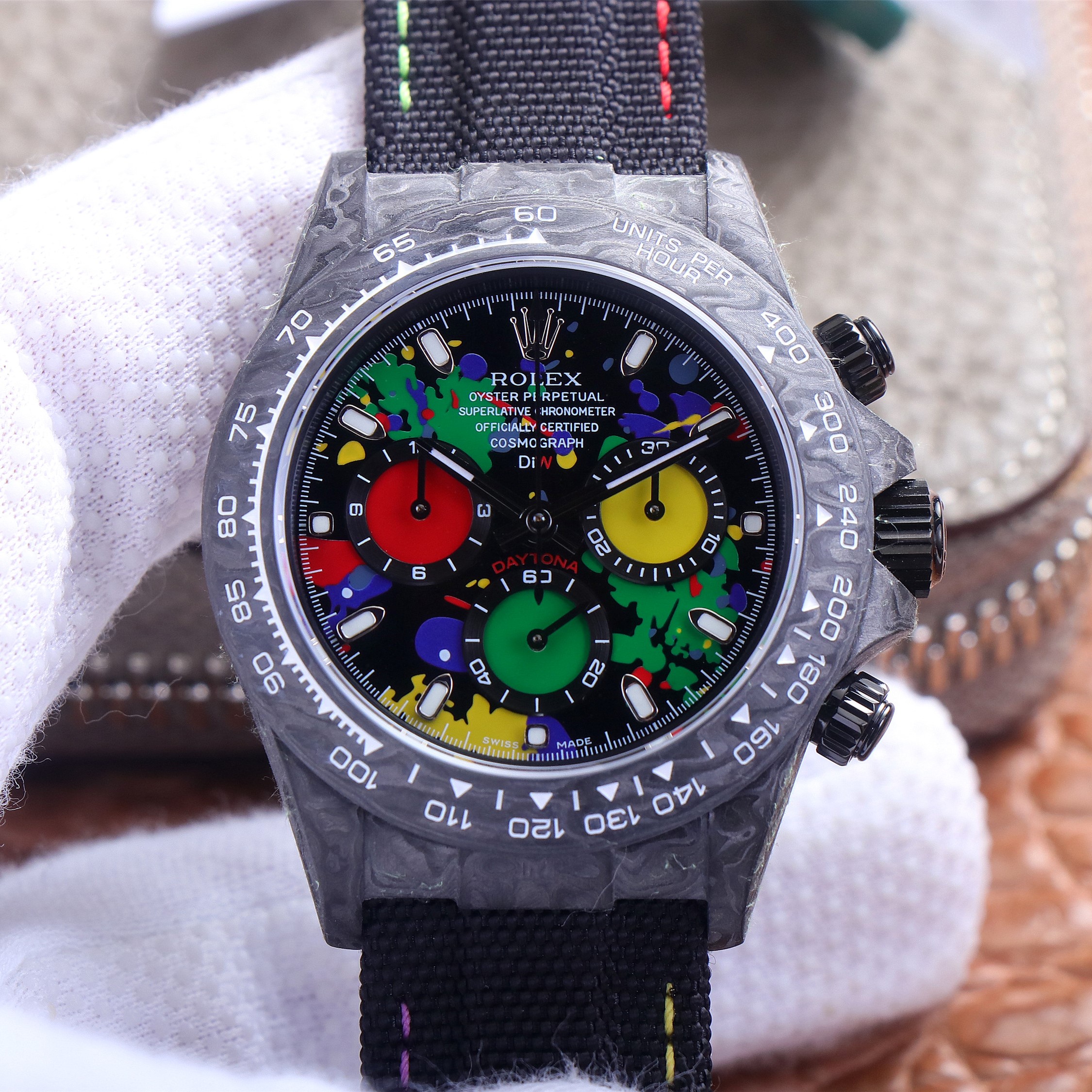 202302120523125 - 仿勞力士迪通拿價格及圖片 JH廠手錶精仿勞力士迪通拿碳纖維定制版￥4580