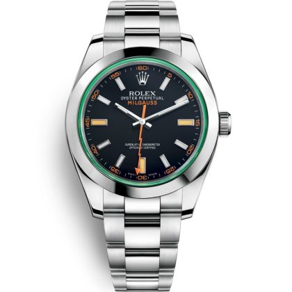 2023021707215048 420x420 - 高仿手錶勞力士閃電針 dj廠勞力士MILGAUSS型 綠色116400GV￥3380