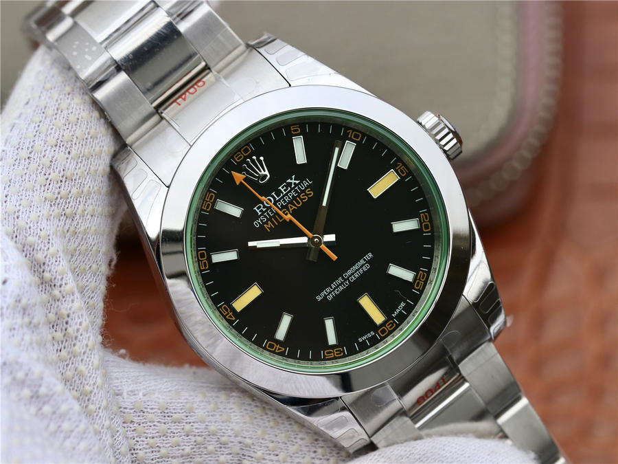 2023021707215793 - 高仿手錶勞力士閃電針 dj廠勞力士MILGAUSS型 綠色116400GV￥3380