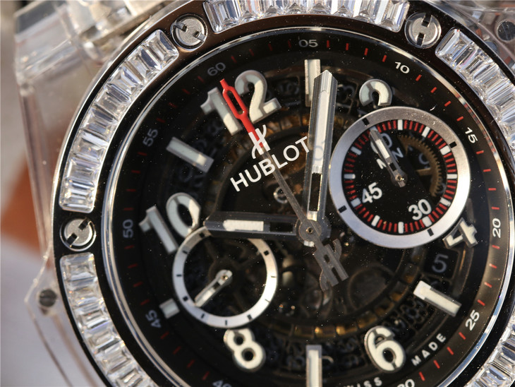 2023021806121253 - HB廠恆寶宇舶錶年度佳高仿手錶作品—宇舶玻璃計時BIG BANG繫列411.JX.4802.RT“全透腕錶”￥4580