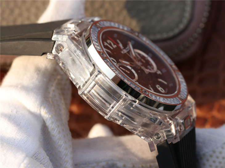 2023021806122569 - HB廠恆寶宇舶錶年度佳高仿手錶作品—宇舶玻璃計時BIG BANG繫列411.JX.4802.RT“全透腕錶”￥4580
