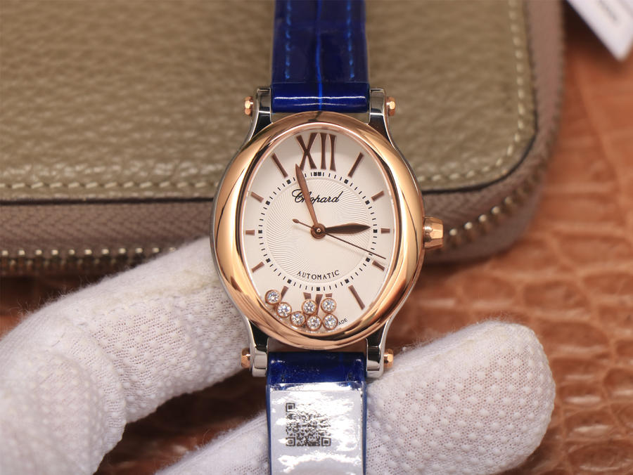 2023022111473340 - 復刻手錶蕭邦女士手錶價格及圖片 蕭邦CHOPARD快樂鉆石女錶玫瑰金￥3180