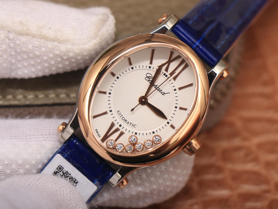 2023022111474162 - 復刻手錶蕭邦女士手錶價格及圖片 蕭邦CHOPARD快樂鉆石女錶玫瑰金￥3180