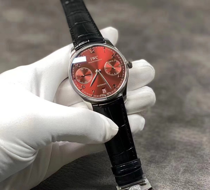 2023022308184080 - 萬國葡萄高仿手錶價格及圖片 YL廠出品萬國新款葡7紅色盤 IW500714￥3380