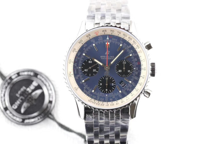 2023030503534324 - 百年靈復刻男士手錶多少錢 gf廠手錶百年靈航空計時1繫列 AB0121211C1A1 藍盤￥3680