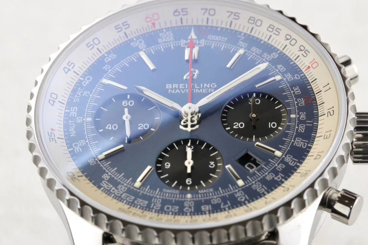 2023030503534610 - 百年靈復刻男士手錶多少錢 gf廠手錶百年靈航空計時1繫列 AB0121211C1A1 藍盤￥3680
