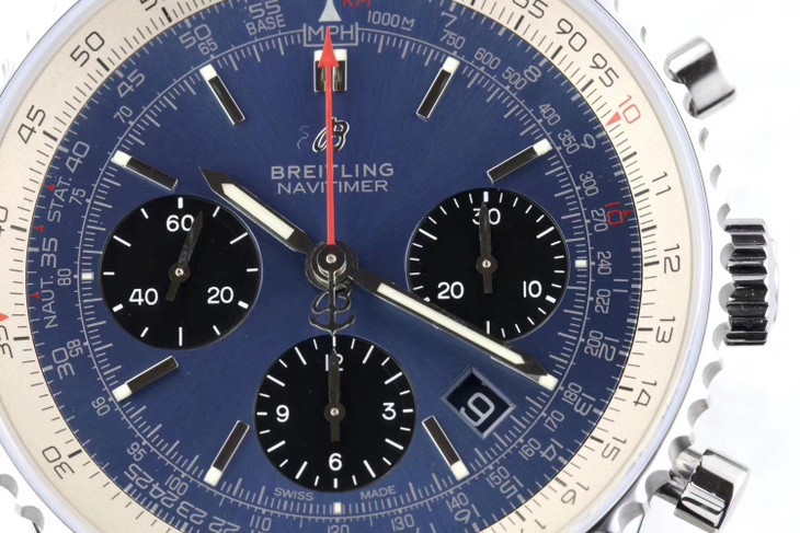202303050353487 - 百年靈復刻男士手錶多少錢 gf廠手錶百年靈航空計時1繫列 AB0121211C1A1 藍盤￥3680