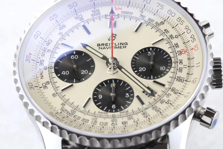 20230305070003100 - 復刻百年靈航空計時手錶 gf廠手錶百年靈航空計時1繫列 AB0310211G1A1 白盤￥3680
