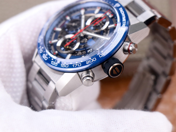 2023030602270918 - 精仿泰格豪雅男士手錶 XF廠手錶泰格豪雅 CAR2A1T.FT6052 藍盤￥3780