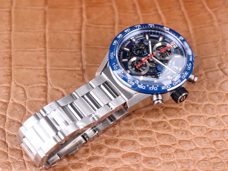 2023030602271576 - 精仿泰格豪雅男士手錶 XF廠手錶泰格豪雅 CAR2A1T.FT6052 藍盤￥3780