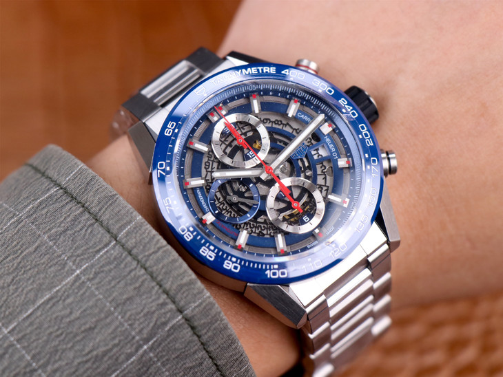 2023030602271620 - 精仿泰格豪雅男士手錶 XF廠手錶泰格豪雅 CAR2A1T.FT6052 藍盤￥3780