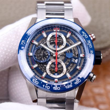 2023030602353375 420x420 - 精仿泰格豪雅男士手錶 XF廠手錶泰格豪雅 CAR2A1T.FT6052 藍盤￥3780