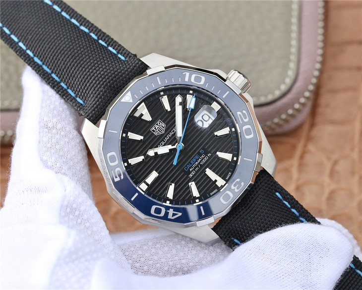 2023030603463741 - 泰格豪雅500 高仿手錶 V6廠豪雅競潛43mm新品藍色陶瓷錶圈￥2680