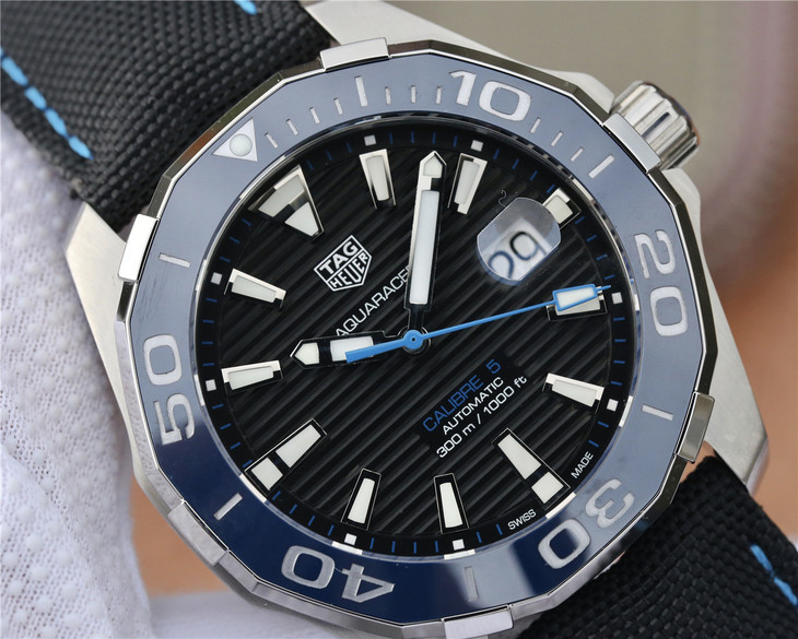 202303060346399 - 泰格豪雅500 高仿手錶 V6廠豪雅競潛43mm新品藍色陶瓷錶圈￥2680