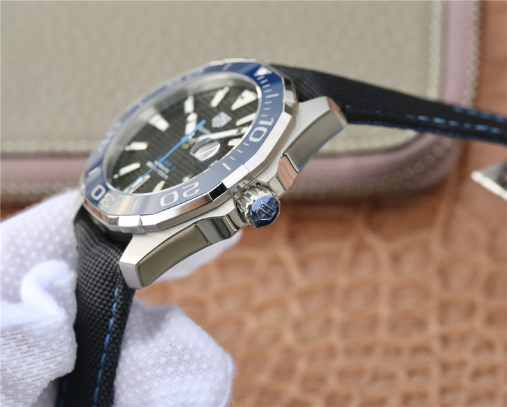 2023030603464253 - 泰格豪雅500 高仿手錶 V6廠豪雅競潛43mm新品藍色陶瓷錶圈￥2680