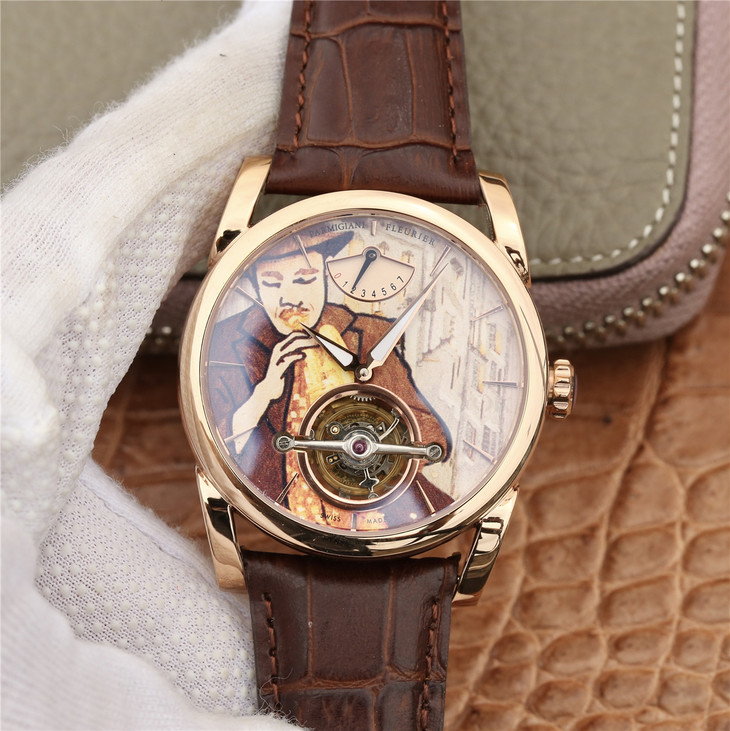 2023031001403389 - 造陀飛輪錶的高仿手錶廠家 JB廠帕瑪強尼陀飛輪手錶 PFS251 玫瑰金男錶￥8800