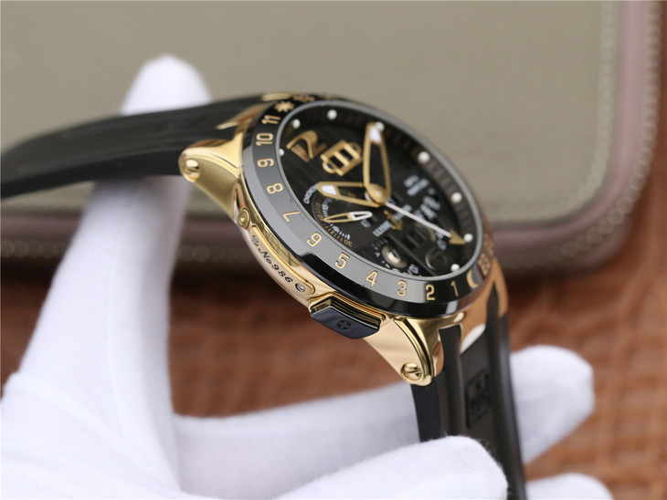 2023031710001131 - 雅典鎏金藍高仿手錶版 TW廠雅典航海世家 El Toro/Black Toro萬年歴腕錶￥3680