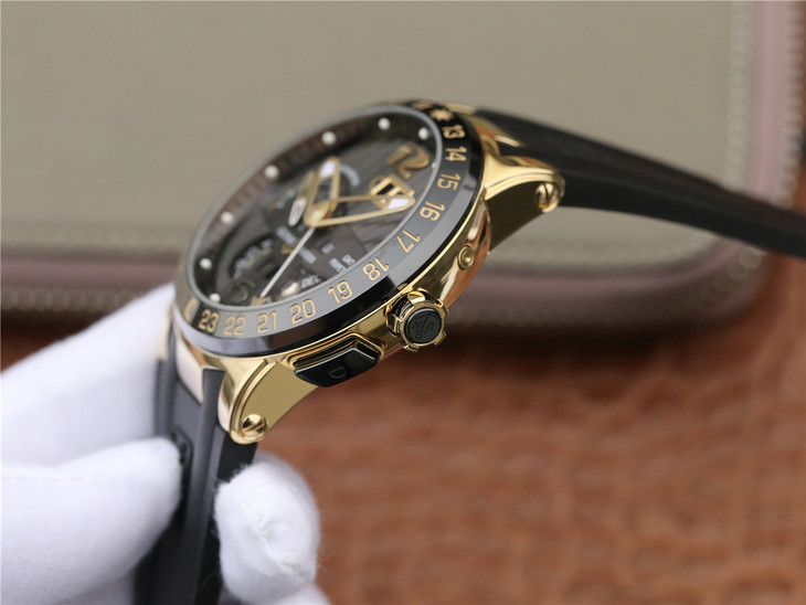 202303171000135 - 雅典鎏金藍高仿手錶版 TW廠雅典航海世家 El Toro/Black Toro萬年歴腕錶￥3680