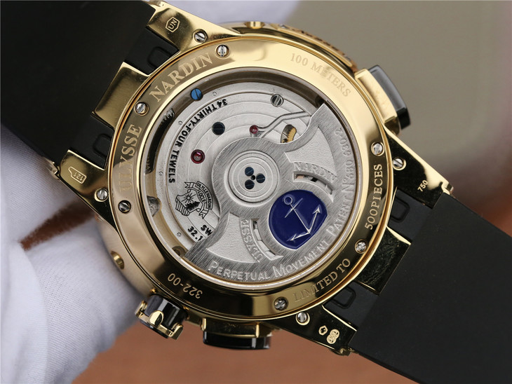 2023031710001779 - 雅典鎏金藍高仿手錶版 TW廠雅典航海世家 El Toro/Black Toro萬年歴腕錶￥3680