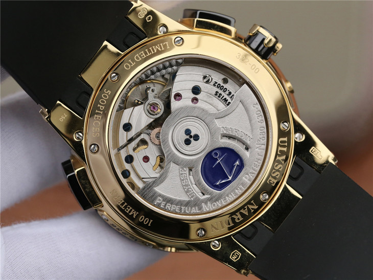 2023031710002239 - 雅典鎏金藍高仿手錶版 TW廠雅典航海世家 El Toro/Black Toro萬年歴腕錶￥3680