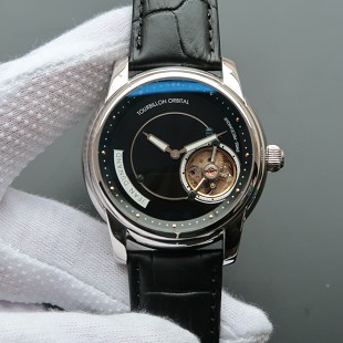 2023033104393662 - 尊皇Juvenia軌道陀飛輪腕錶 黑盤 手動上鏈真陀飛輪 男士自動機械手錶￥4880