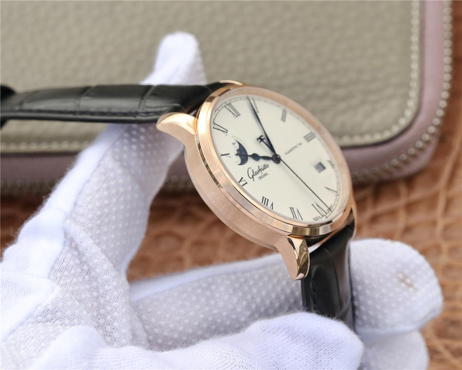 2023040100360985 - 格拉蘇蒂1 1復刻手錶價格 格拉蘇蒂原創議員大日歴月相腕錶￥2780
