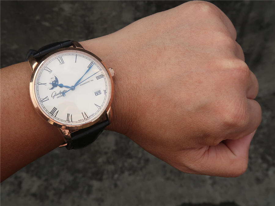 2023040100362227 - 格拉蘇蒂1 1復刻手錶價格 格拉蘇蒂原創議員大日歴月相腕錶￥2780