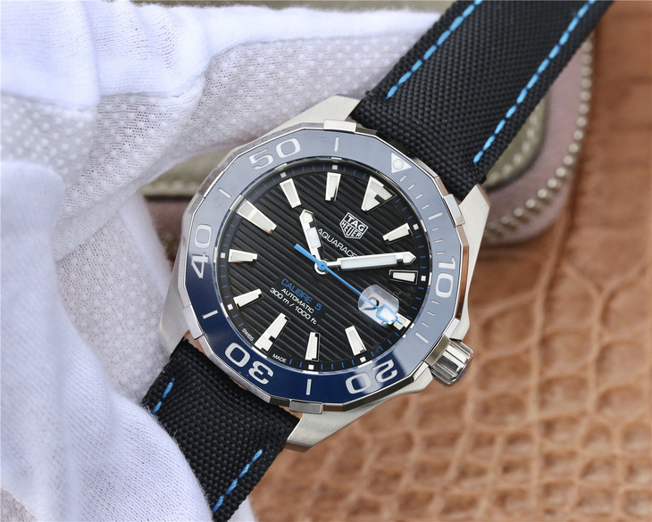 2023040308511336 - 泰格豪雅高仿手錶 V6廠豪雅競潛43mm新品藍色陶瓷錶圈￥2680