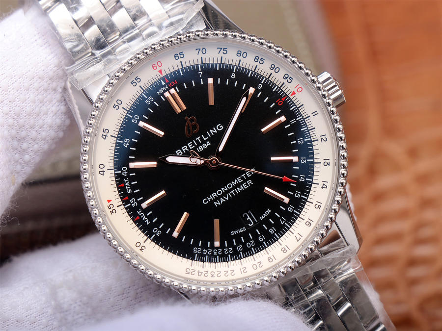 2023040504041380 - 高仿百年靈手錶多少錢 tf廠手錶百年靈航空計時1 黑盤 市場價：￥3180