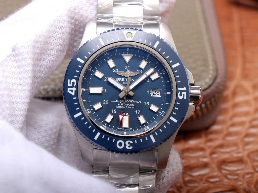2023040504062356 - 百年靈復刻錶 tf廠手錶百年靈超級海洋 藍盤￥3180