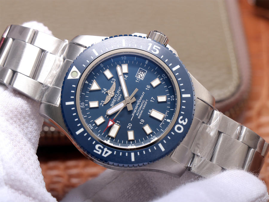 2023040504064644 - 百年靈復刻錶 tf廠手錶百年靈超級海洋 藍盤￥3180
