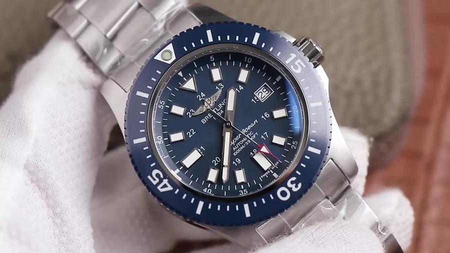 2023040504065133 - 百年靈復刻錶 tf廠手錶百年靈超級海洋 藍盤￥3180