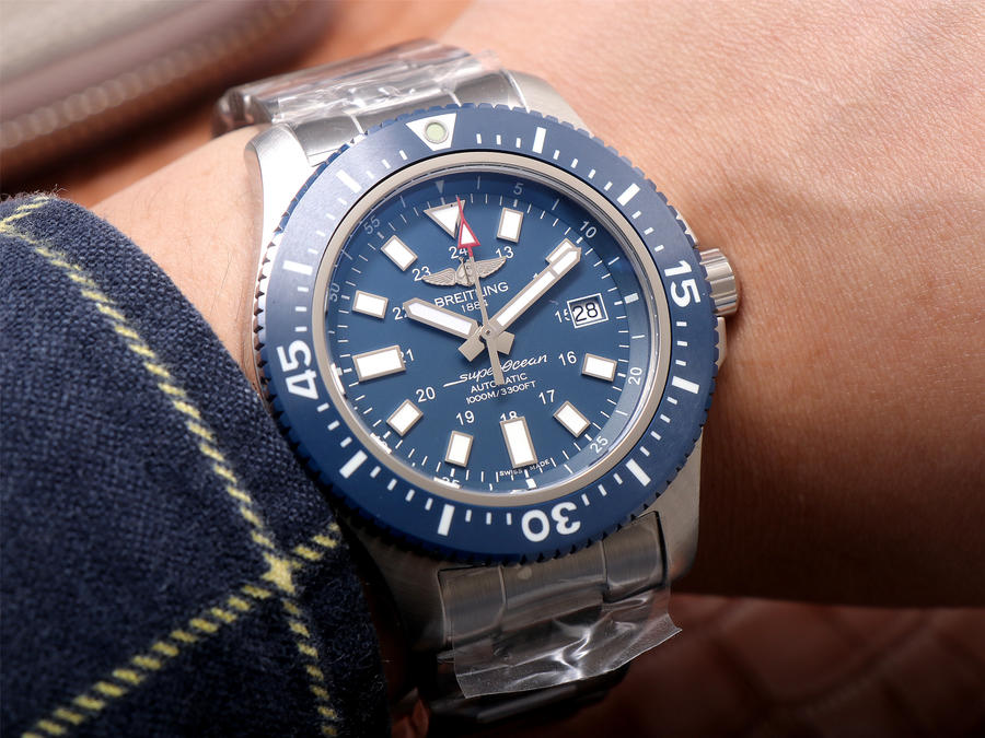2023040504072523 - 百年靈復刻錶 tf廠手錶百年靈超級海洋 藍盤￥3180