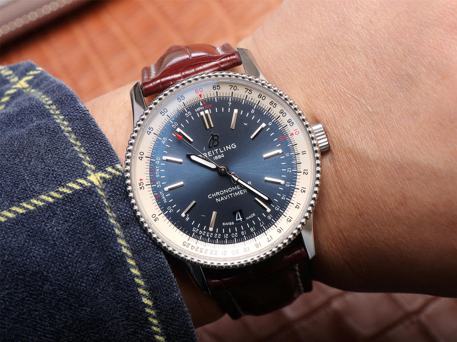 202304050411522 - 百年靈哪個廠手錶復刻的好 tf廠手錶百年靈航空計時1 藍盤￥3180