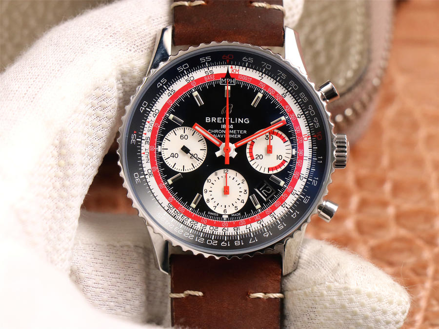 2023040601230749 - 百年靈哪個廠的高仿手錶 V9廠百年靈航空計時1繫列B01航空特別版手錶￥3180