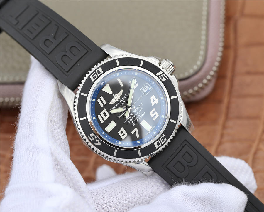 2023040701050058 - 百年靈高仿手錶 GM百年靈SUPEROCEAN42超級海洋42腕錶￥2880