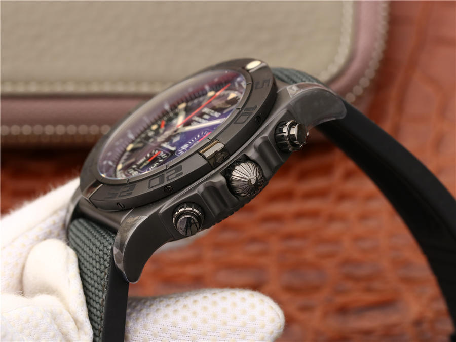 202304080526139 - 百年靈高仿手錶真嗎 GF百年靈機械計時44mm黑鋼腕錶MB0111C3/BE35￥3580
