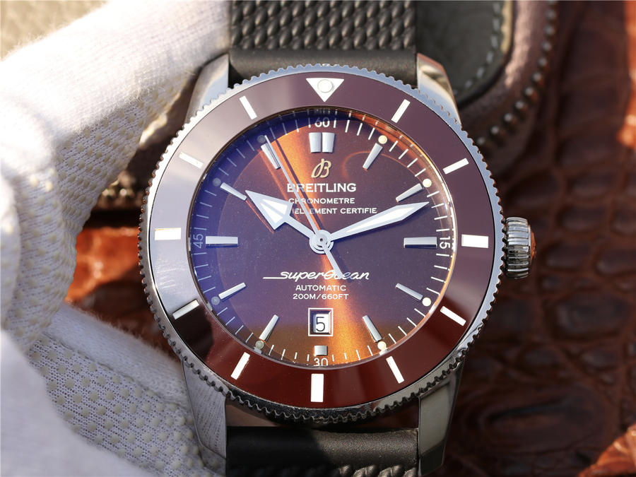 202304120310188 - 復刻手錶百年靈超級海洋手錶 百年靈超級海洋文化二代棕色錶帶￥2880