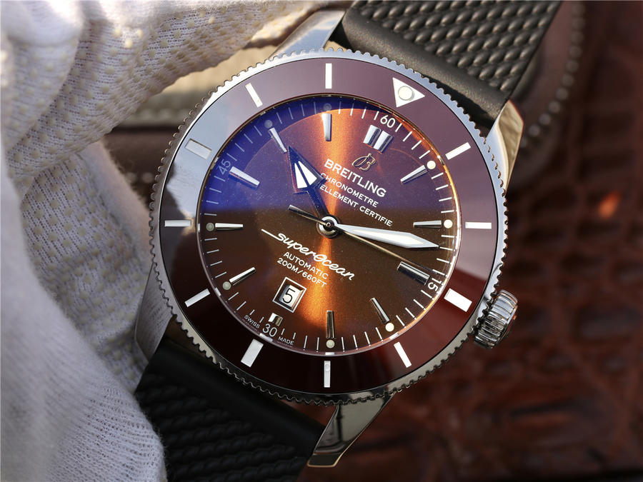 2023041203103493 - 復刻手錶百年靈超級海洋手錶 百年靈超級海洋文化二代棕色錶帶￥2880