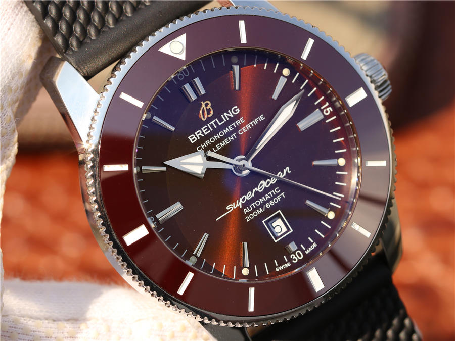2023041203104122 - 復刻手錶百年靈超級海洋手錶 百年靈超級海洋文化二代棕色錶帶￥2880