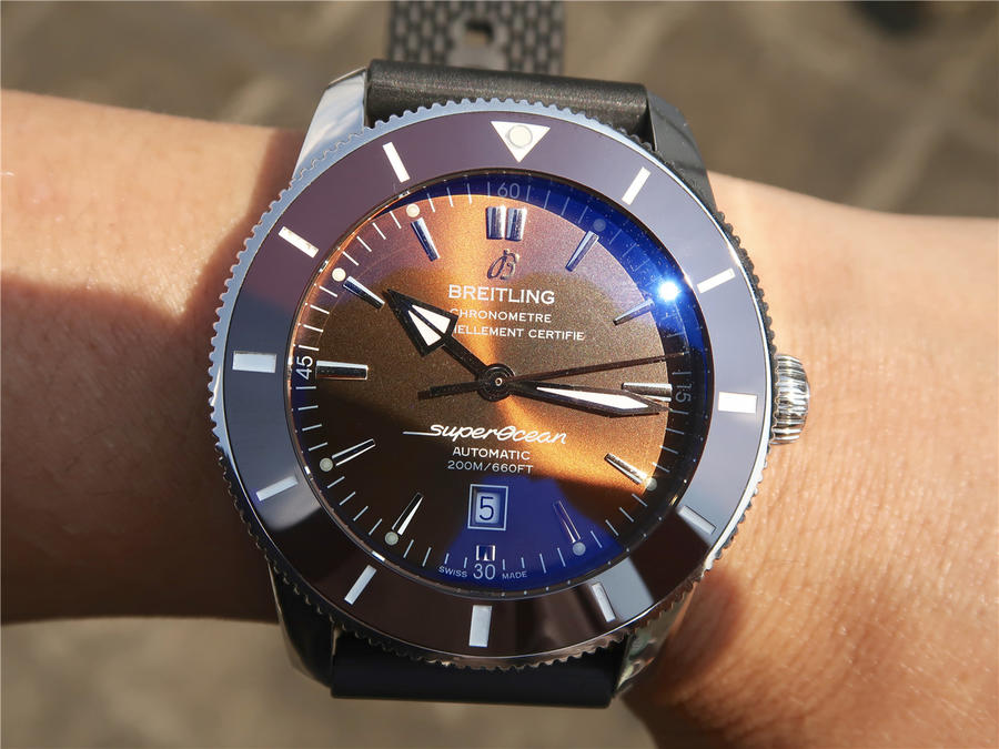 2023041203110574 - 復刻手錶百年靈超級海洋手錶 百年靈超級海洋文化二代棕色錶帶￥2880