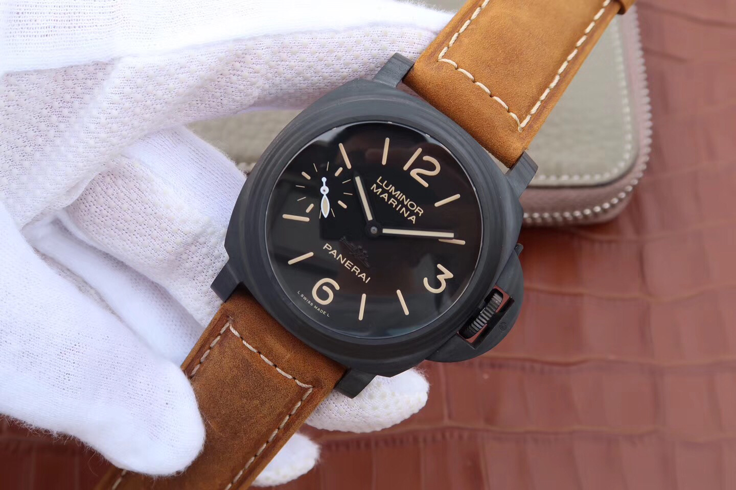 2023041602195365 - 復刻手錶沛納海到哪裏買 XF沛納海PAM417碳纖限量版￥2980