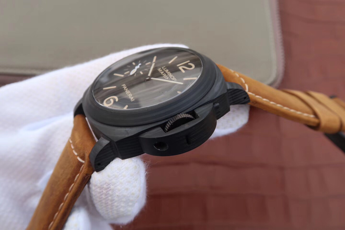 202304160220033 - 復刻手錶沛納海到哪裏買 XF沛納海PAM417碳纖限量版￥2980