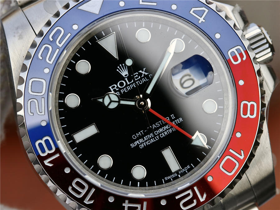 2023050201392378 - 正品刻模復刻勞力士格林尼治紅藍高仿手錶 GMT 116719BLRO￥3980