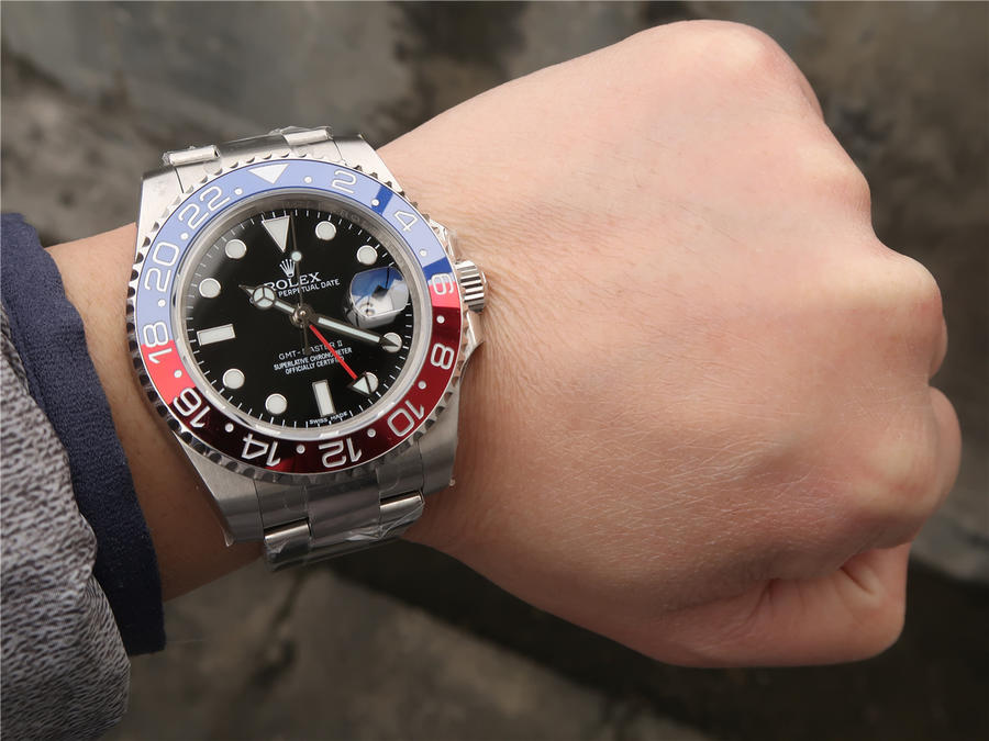 2023050201393855 - 正品刻模復刻勞力士格林尼治紅藍高仿手錶 GMT 116719BLRO￥3980